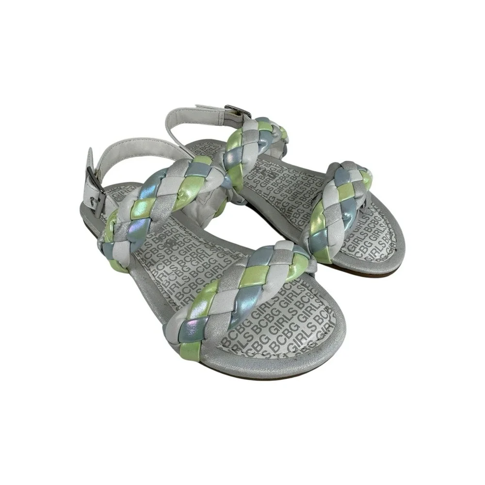 BCBG Girls puffy braided ankle-strap sandal sandals Size 13 M